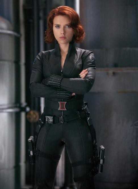 Scarlett Johansson in The Avengers.