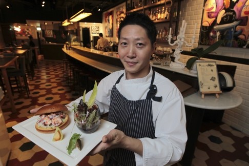 Fishsteria head chef Vincent Wong uses sweet buns, which he toasts in a stone oven. Photo: Bruce Yan