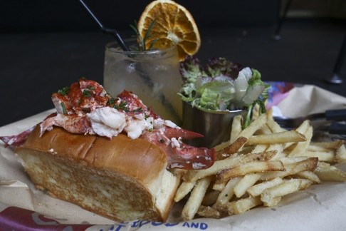 Mama Burger & Lobster likes to give its lobster rolls an overstuffed effect. Photo: Jonathan Wong