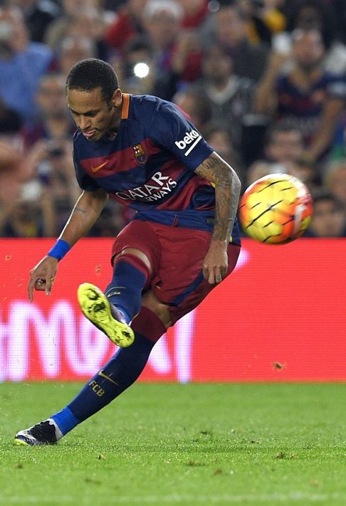 Neymar in action for Barca. Photo: AFP