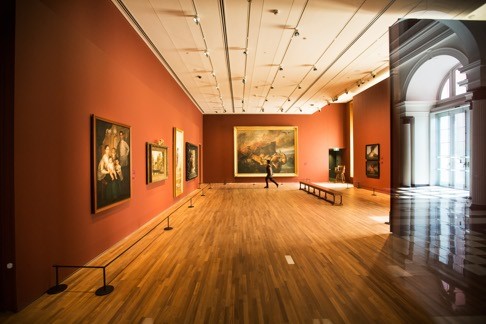 One of the exhibition spaces at the National Gallery Singapore.