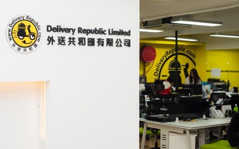 View of Delivery Republic’s office. The company’s delivery and logistics networks give it an edge in Hong Kong. Photo: SCMP Pictures.