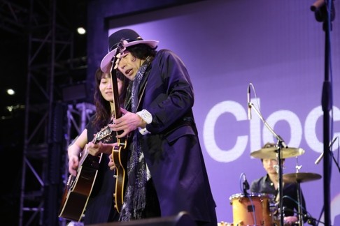 Guitarist Naoki Sato steps in for a duet. Photo: SCMP Pictures
