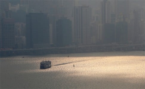 A smoggy day in Victoria Harbour. Hong Kong plunged 16 places to rank 33rd in the world in terms of liveability, according to ECA International. Photo: Dickson Lee