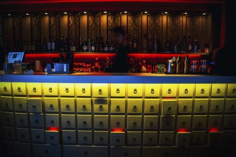The bar at Bao Bei. At the time we visited, it was still awaiting a liquor licence.