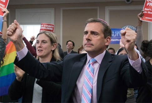 Steve Carell’s portrayal of activist Steven Goldstein in Freeheld is overly flamboyant and veers dangerously towards caricature