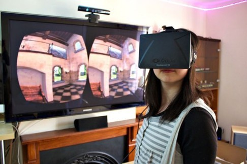 Oculus Rift’s virtual reality headset has been rumoured to go on sale in the first quarter of 2016. Facebook purchased the company last year. Photo: SCMP Pictures