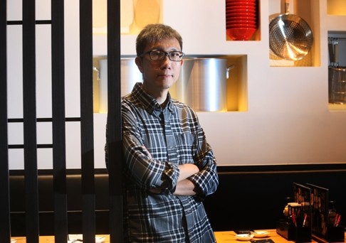 Lawrence Ng Wai Yip, managing director of Create Restaurants HK Ltd., which is the franchisee of Tetsu, a popular Japanese ramen shop which opened its first restaurant in Hong Kong. Photo: David Wong