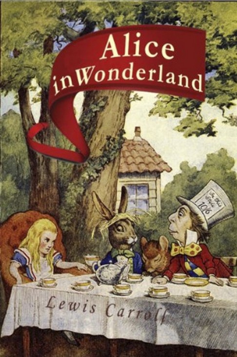 Cover of Alice in Wonderland by Lewis Carroll.