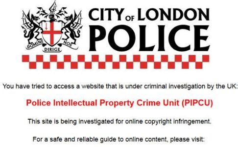 The City of London’s police force decided to crack down on copyright-infringing websites head on. Photo: SCMP Pictures
