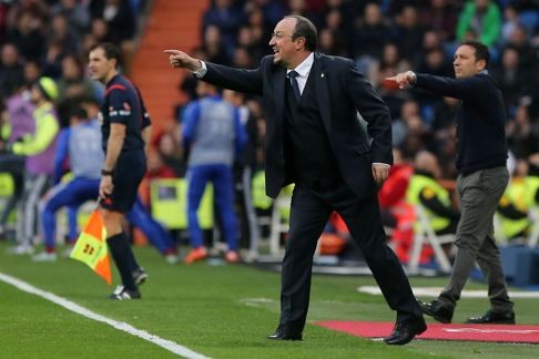 Real Madrid manager Rafael Benitez still find himself under considerable pressure at the Bernabeu . Photo: AFP