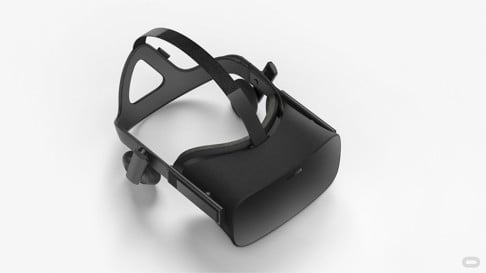 A development version of the latest Oculus Rift virtual reality headset.