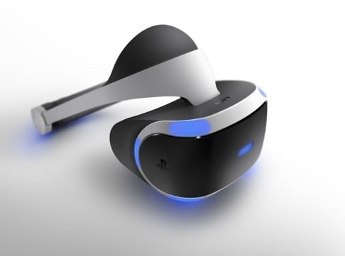 The Sony PlayStation VR game headset.