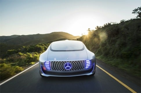 Mercedes-Benz's self-driving car is called the F 015 Luxury in Motion. Photo: courtesy of Mercedes-Benz