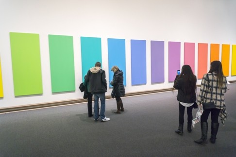 Kelly's Spectrum V (1969) at the Metropolitan Museum of Art in New York.