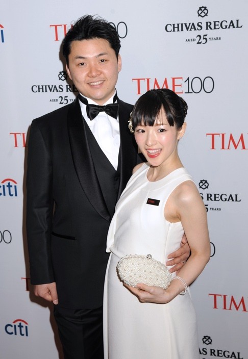 Marie Kondo with husband Takumi Kawahara. Photo: Corbis