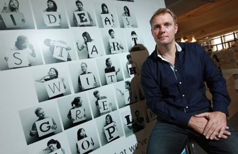 Nest’s Simon Squibb said the biggest change among local start-ups over the last 18 months is that most are now thinking globally. Photo: May Tse