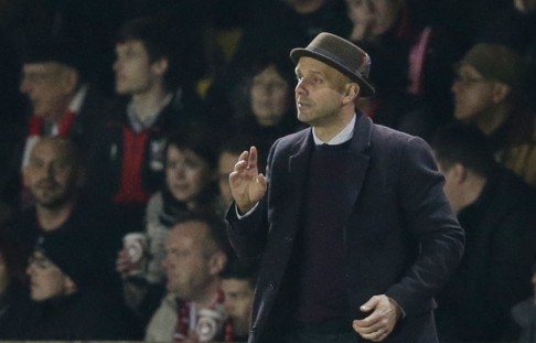 Exeter City manager Paul Tisdale was disappointed not to hold on for a famous win. Photo: Reuters