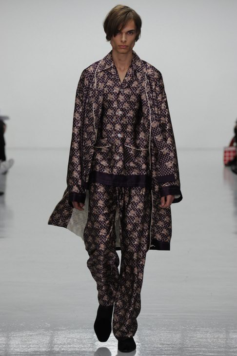 Silk pyjamas from the Katie Eary collection in London.