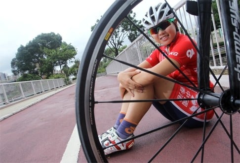 Hong Kong cyclist Leung Bo-yee is ready to give it her all this weekend at the Tseung Kwan O velodrome. Photo: David Wong