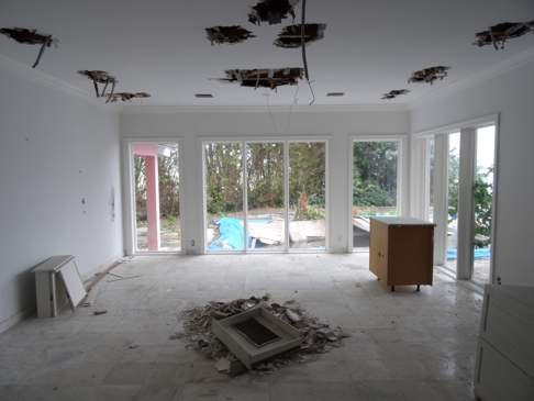 The interior of the Miami Beach home that used to belong to drug lord Pablo Escobar, pictured on Wednesday.Photo: AFP