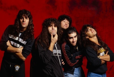 Anthrax in 1988 (from left) bassist Frank Bello, drummer Charlie Benante, singer Joey Belladonna, guitarist Scott Ian and guitarist Dan Spitz. Photo: Corbis