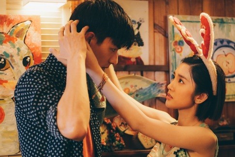 Liu and Tina Tang in a scene from the film.