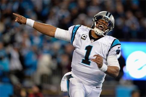 Cam Newton’s celebratory dances are not popular with everyone. Photo: AFP