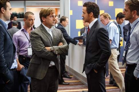 Steve Carell and Ryan Gosling star in The Big Short, a drama-comedy about the financial crisis of 2008.