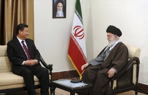 President Xi Jinping meets Iran's Supreme Leader Ayatollah Ali Khamenei in Tehran. Photo: Reuters