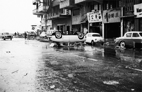 The aftermath of Typhoon Wanda in Wan Chai in 1962. Photo: SCMP Pictures