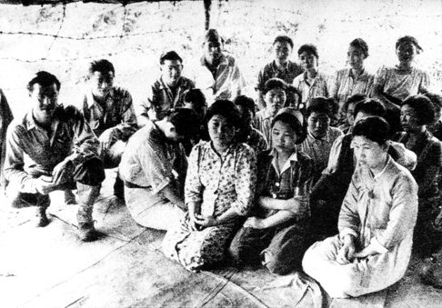 Chinese women, seen with Japanese soldiers, were forced to serve in Japanese military brothels as sex slaves during Japan’s invasion of China. Photo: SCMP Pictures