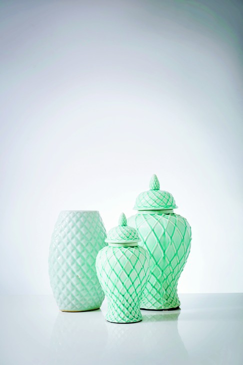 Ginger jars and vase. Photo: courtesy of Bowerbird