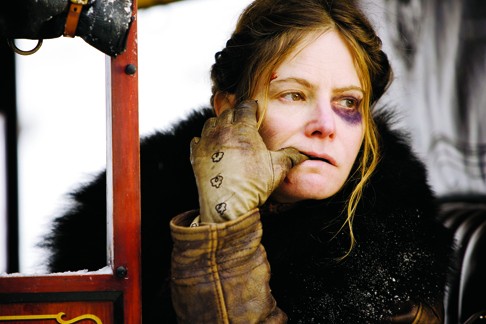 Jennifer Jason Leigh’s performance as Daisy Domergue is up for an Academy Award.