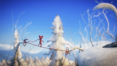 Yarny can unravel himself to solve problems and complete levels.