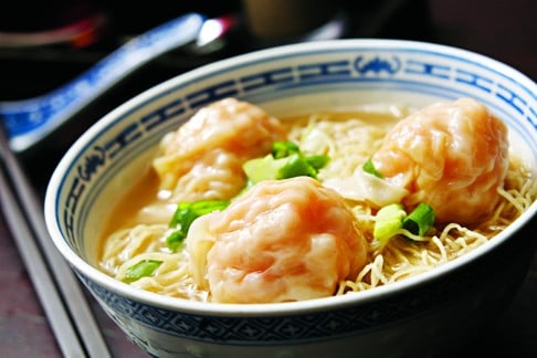 Wontons with yellow noodles at Tsim Chai Kee in Central. Photo: Dickson Lee
