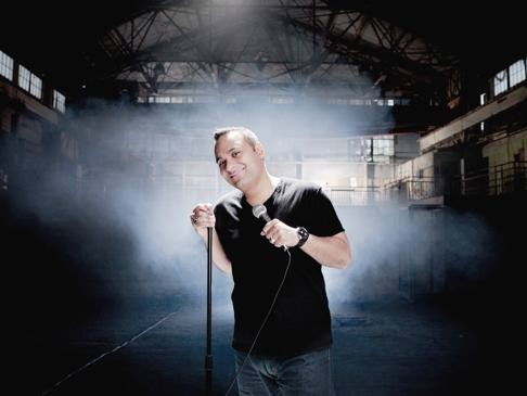 Russell Peters performs in Macau at Studio City Event Centre in Macau on February 26