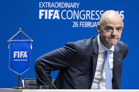 Gianni Infantino has been called a “lucky star” by sports.163 because it would give China a better chance of qualifying for the World Cup finals with expanded teams. Photo: EPA