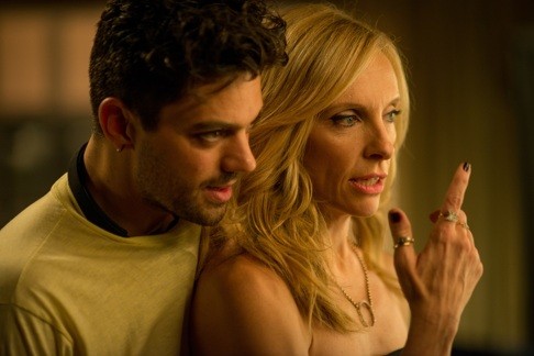 Toni Collette and Dominic Cooper in a scene from the film.