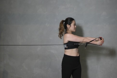 Hard work is paying off for Elizabeth Wu, who has shed 3kg over two weeks.