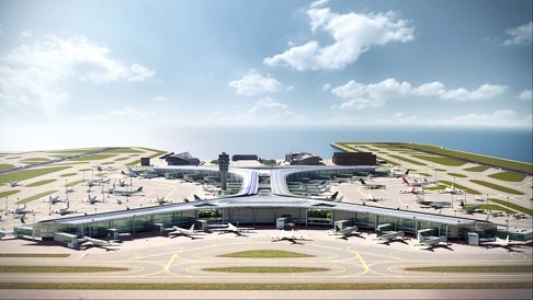 The Airport Authority's concept drawing of how the airport would look with a third runway.