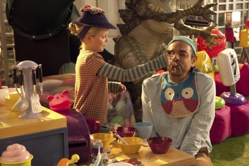 Eugenio Derbez (right) and Loreto Peralta in Instructions Not Included.