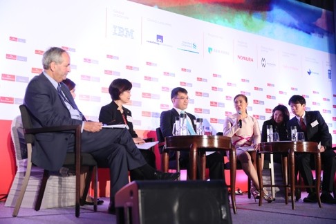 Panellists in Hong Kong discuss workplace diversity.