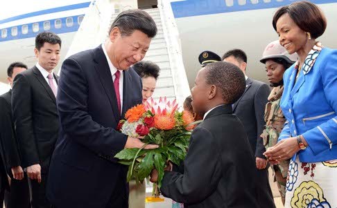 China’s President Xi Jinping arrives in Pretoria on his state visit to South Africa late last year. Photo: EPA