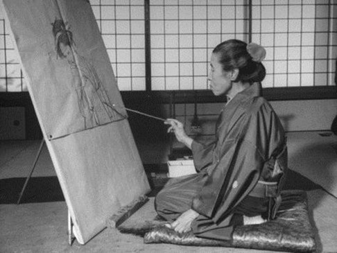 Shoen Uemura painting. The bank has also paid for the restoration of one of the Japanese artist’s major works.