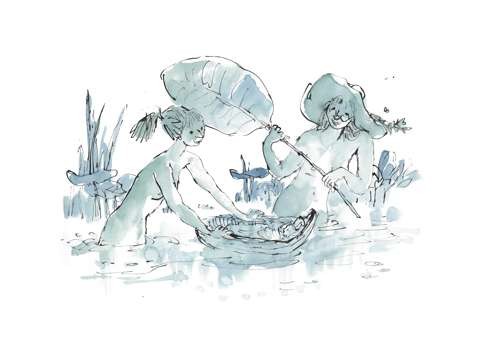 Another artwork for the neonatal unit at Angers maternity hospital in France, created in 2012. Photo: Quentin Blake