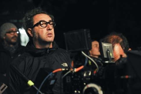 Director Paolo Sorrentino on set.