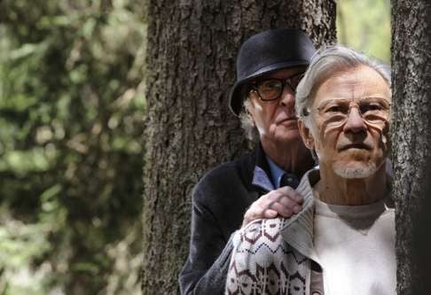 Harvey Keitel and Michael Caine in a still from the film.