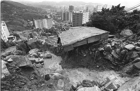 A destroyed hut in Chai Wan Kok Village in Tsuen Wan. Photo: SCMP