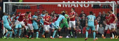 West Ham pushed for a winner at the death but Manchester United held firm to ensure there will be a replay. Photo: AFP